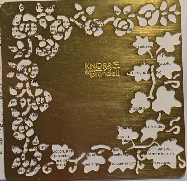 Embossing Schablone Rosenranke, Efeu